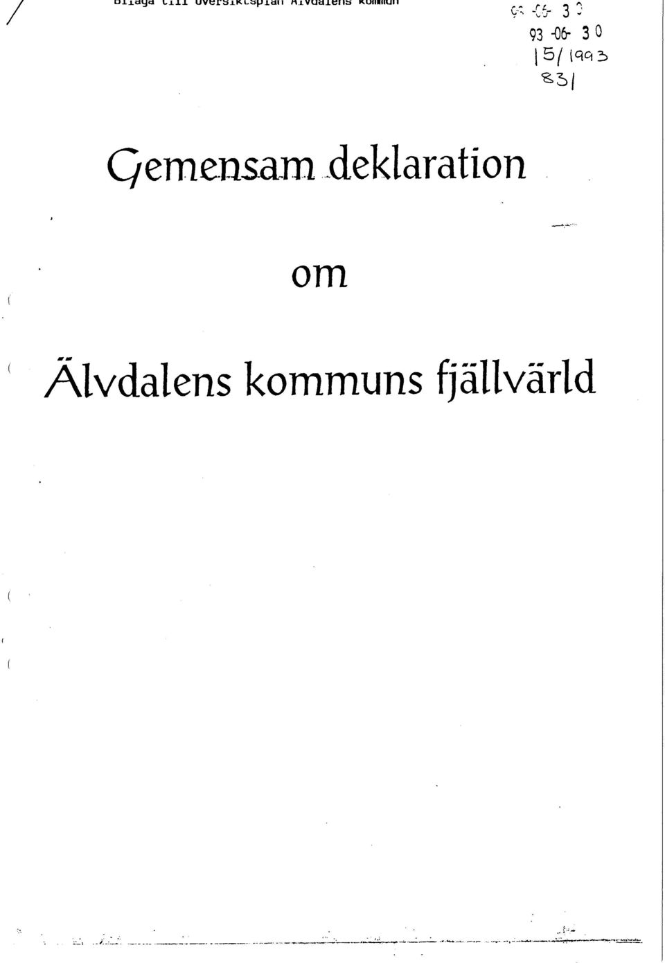 3 0 *5 Qemensara deklaration