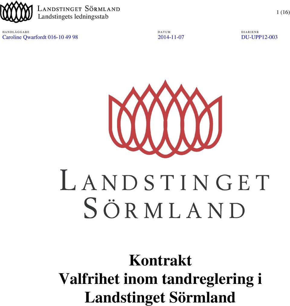 tandreglering i