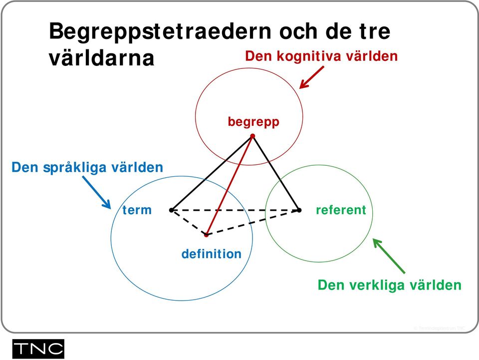 begrepp Den språkliga världen term