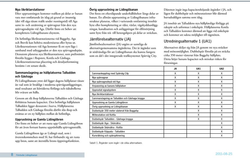 De befintliga likriktarstationerna vid Baggeby, Aga och Brevik kan behöva moderniseras eller bytas ut.