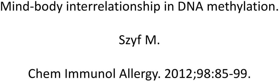 DNA methylation.