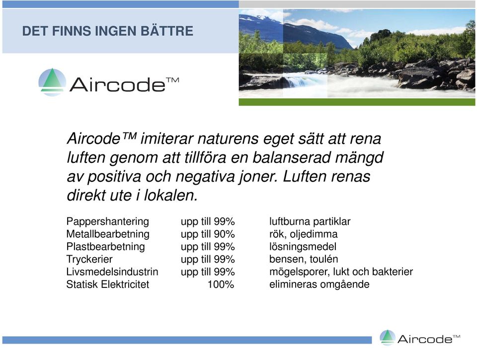 Pappershantering Metallbearbetning Plastbearbetning Tryckerier Livsmedelsindustrin Statisk Elektricitet upp till 99%