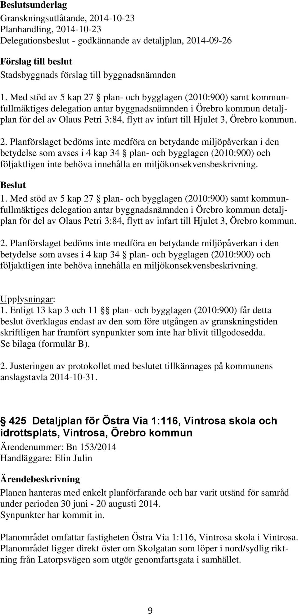 Örebro kommun. 2.