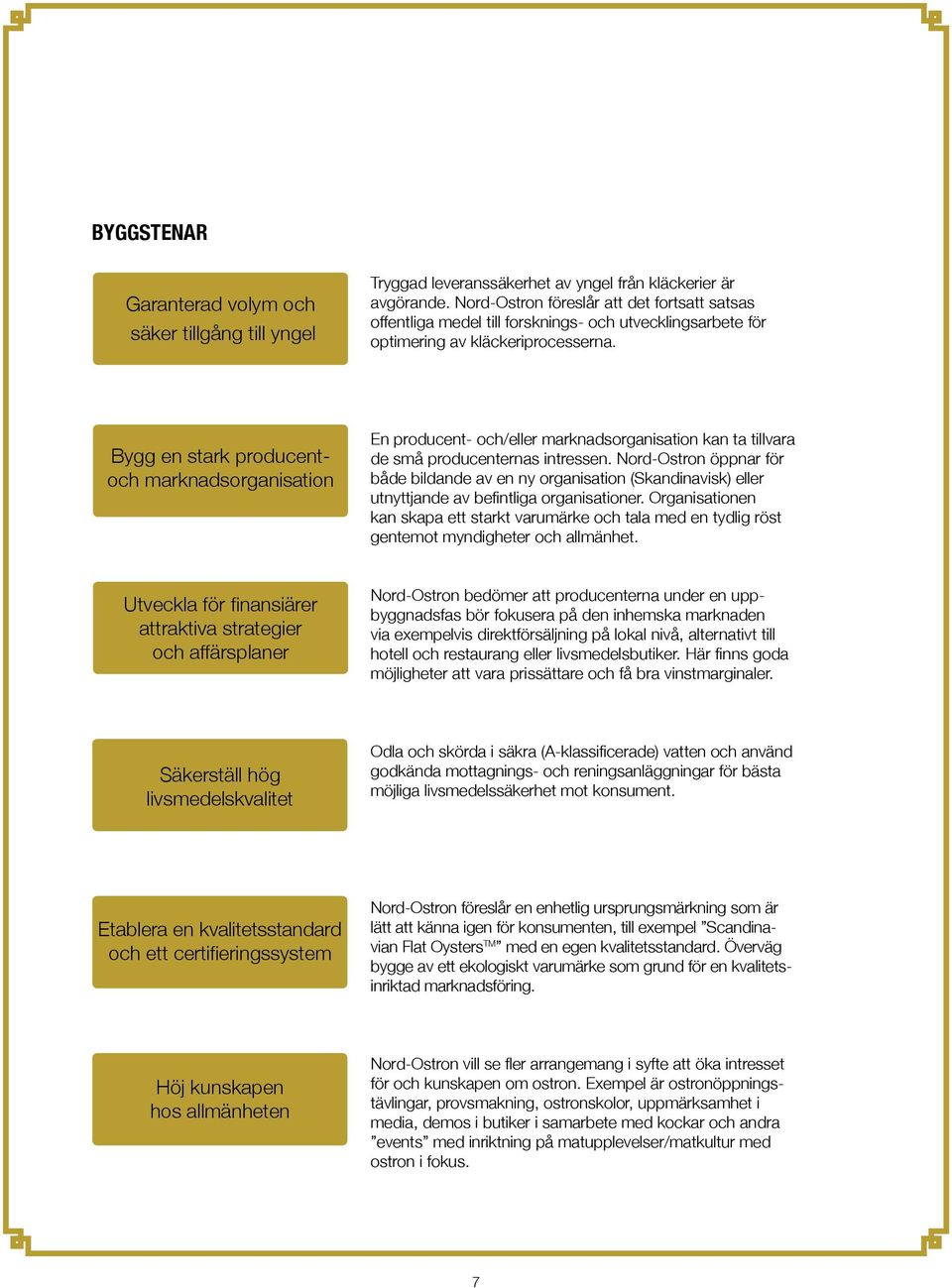 Bygg en stark producentoch marknadsorganisation En producent- och/eller marknadsorganisation kan ta tillvara de små producenternas intressen.