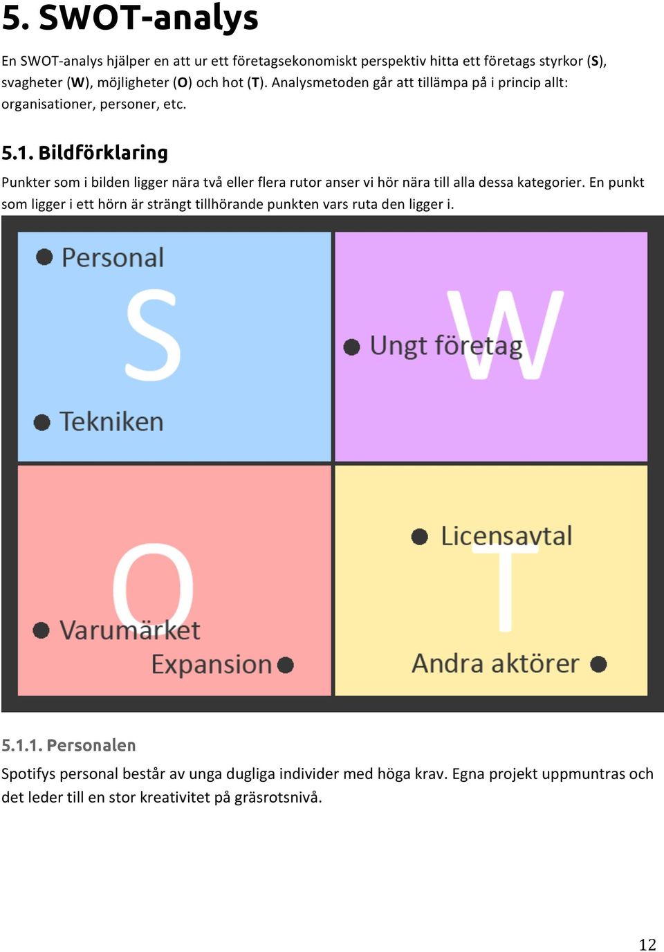 Bildförklaring Punkter som i bilden ligger nära två eller flera rutor anser vi hör nära till alla dessa kategorier.