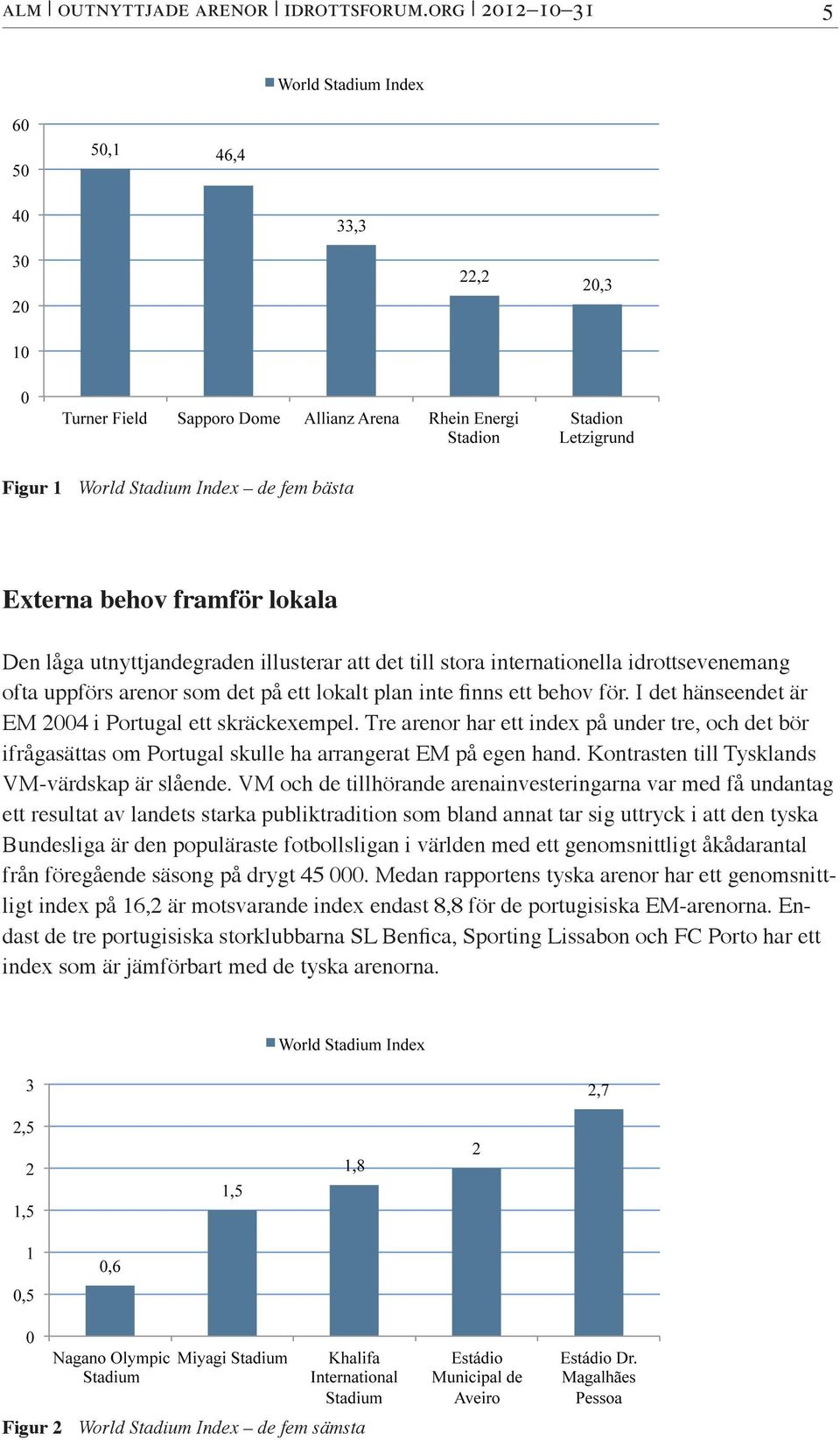 som det på ett lokalt plan inte finns ett behov för. I det hänseendet är EM 2004 i Portugal ett skräckexempel.