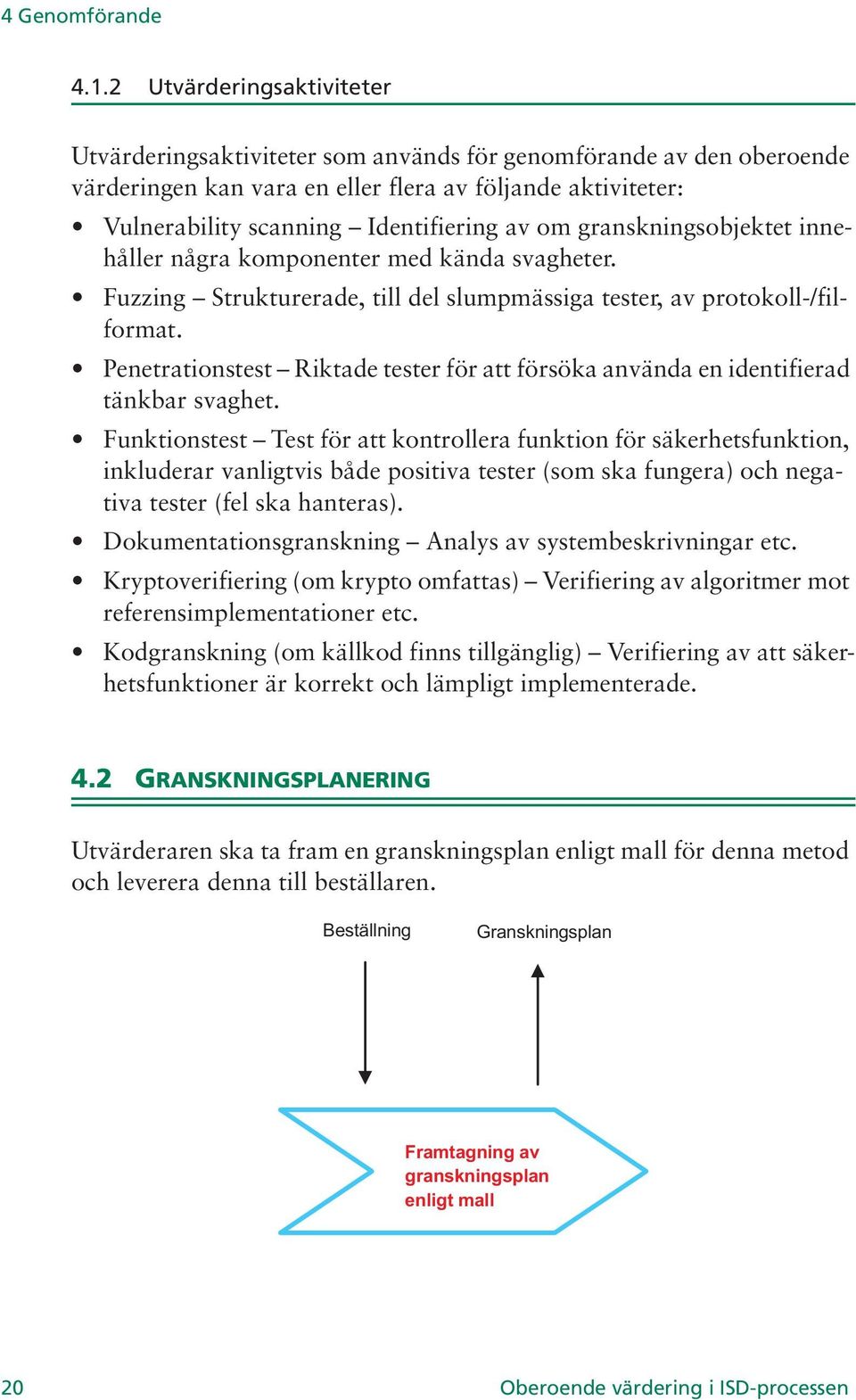 granskningsobjektet innehåller några komponenter med kända svagheter. Fuzzing Strukturerade, till del slumpmässiga tester, av protokoll-/filformat.