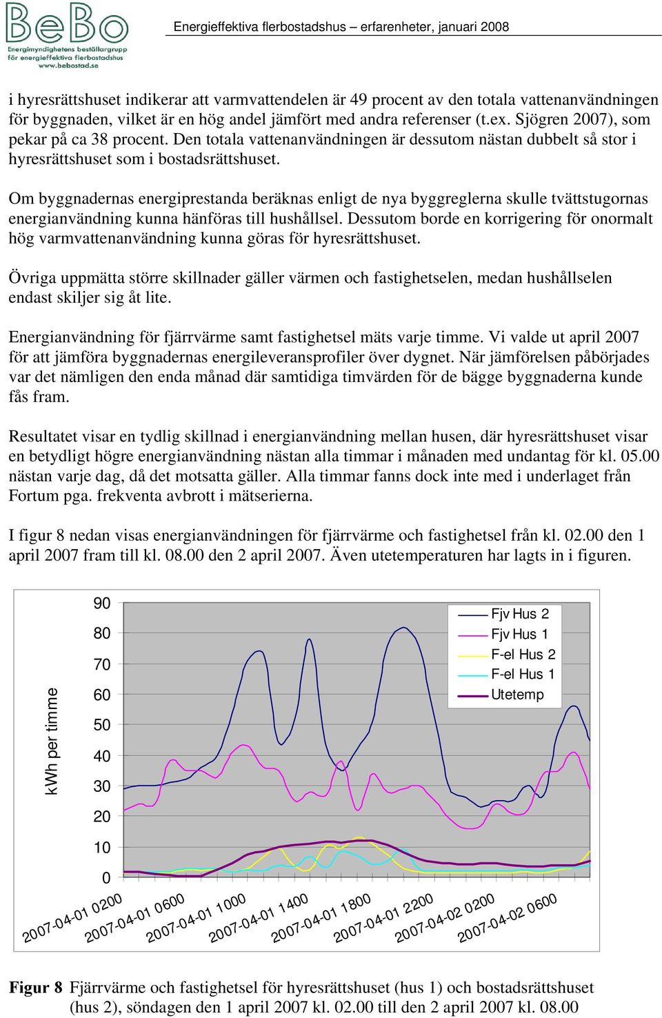 Om byggnadernas energiprestanda beräknas enligt de nya byggreglerna skulle tvättstugornas energianvändning kunna hänföras till hushållsel.