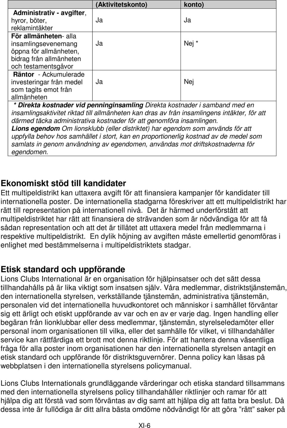 riktad till allmänheten kan dras av från insamlingens intäkter, för att därmed täcka administrativa kostnader för att genomföra insamlingen.