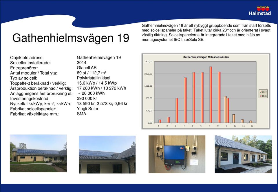 Solcellspanelerna är integrerade i taket med hjälp av montagesystemet IBC InterSole SE.