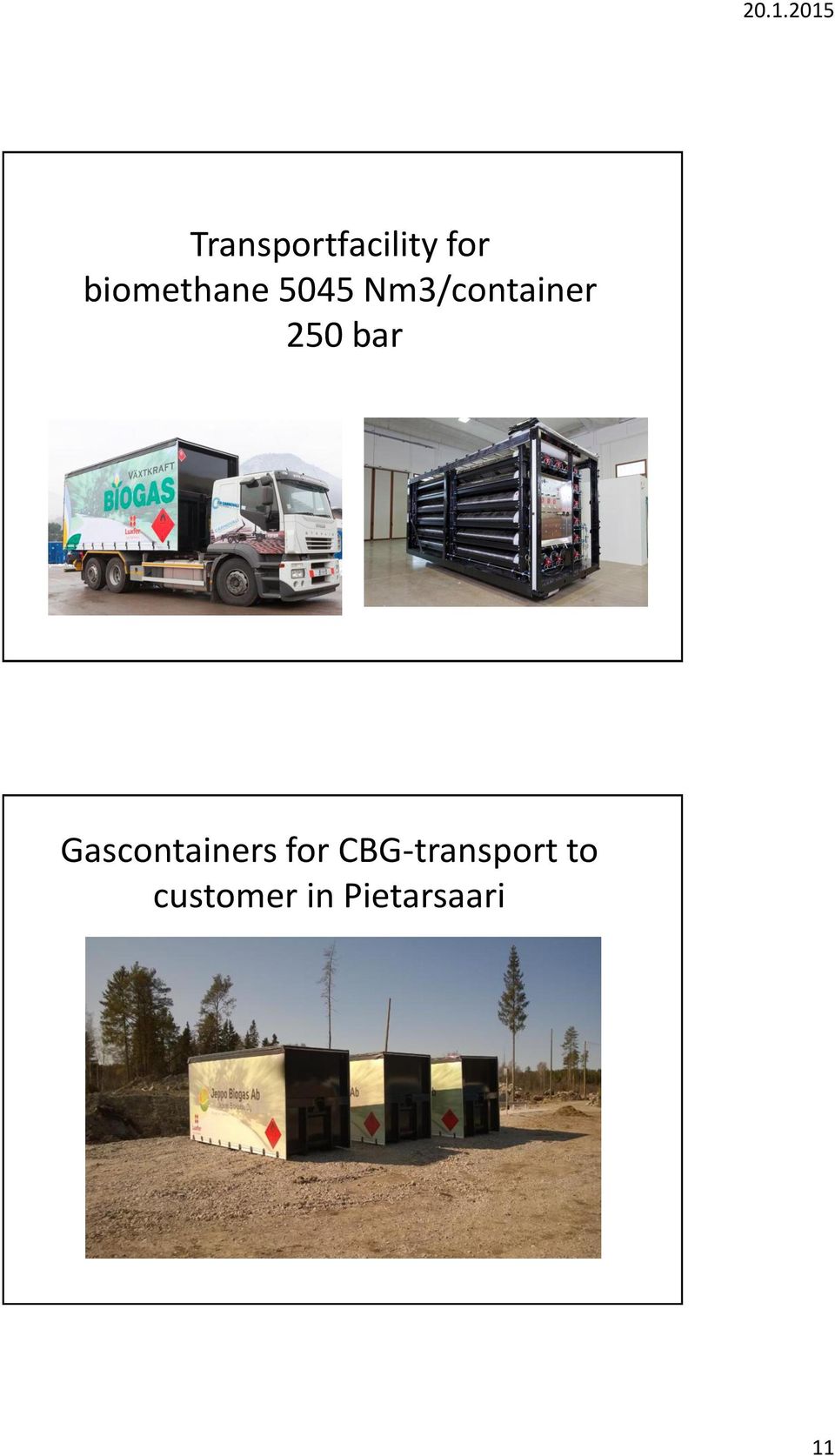 250 bar Gascontainers for