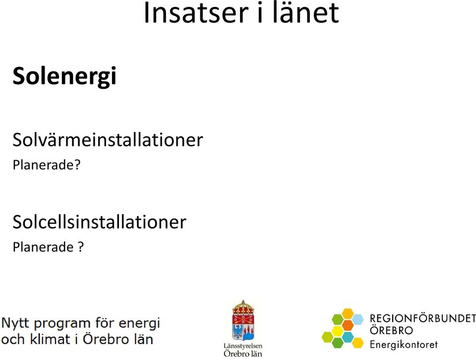 Solvärmeinstallationer