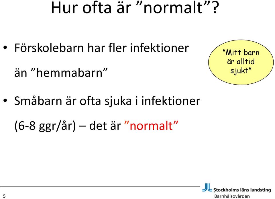 hemmabarn Mitt barn är alltid sjukt