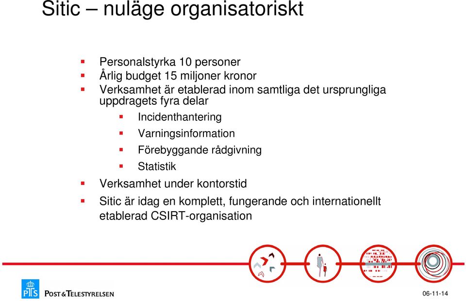 Incidenthantering Varningsinformation Förebyggande rådgivning Statistik Verksamhet