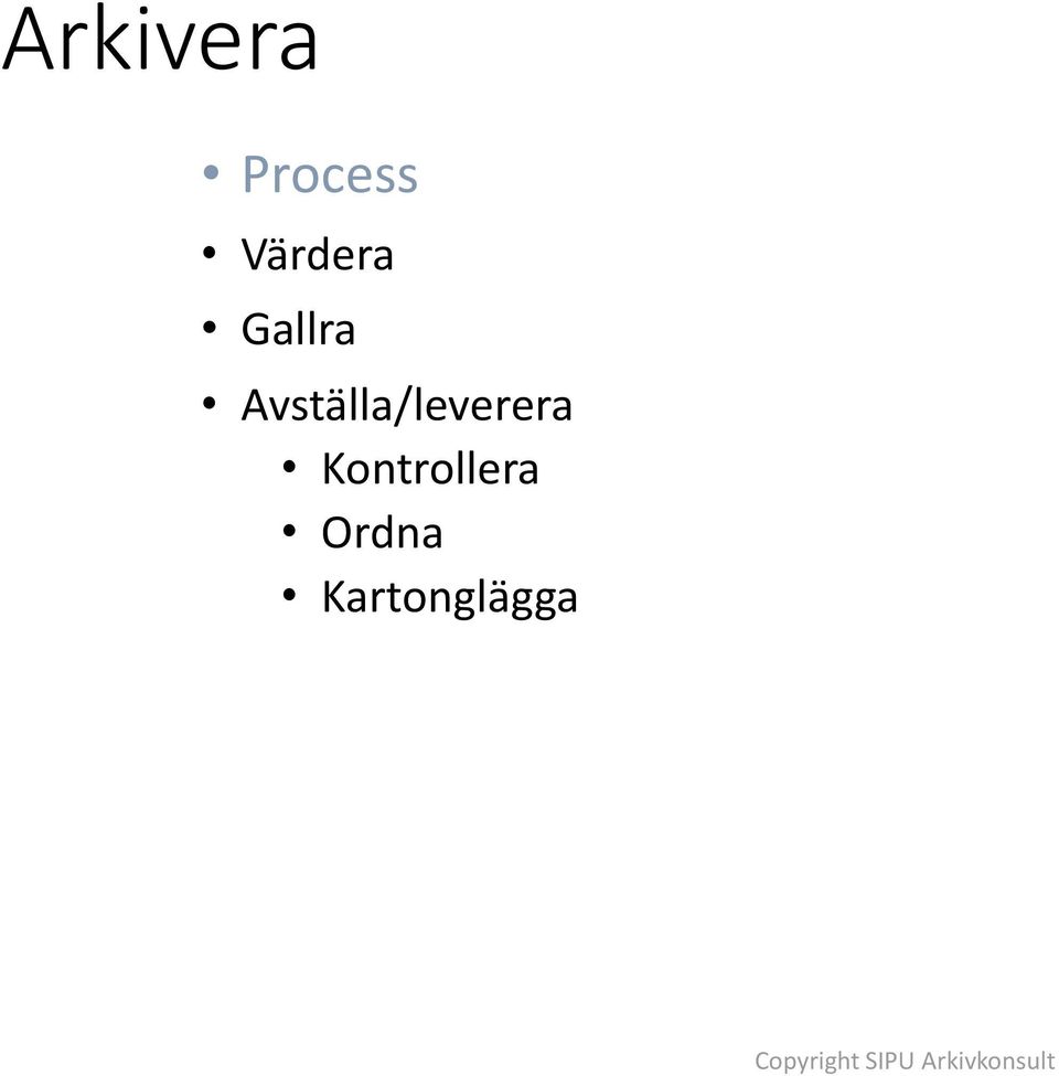 Avställa/leverera