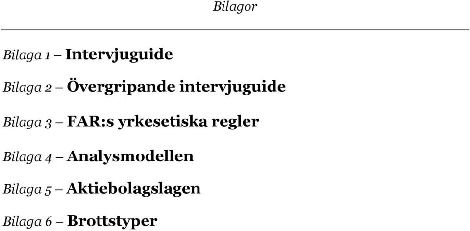yrkesetiska regler Bilaga 4 Analysmodellen