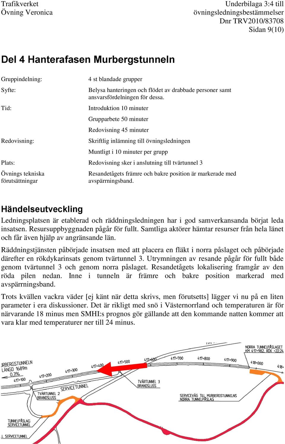 Introduktion 10 minuter Grupparbete 50 minuter Redovisning 45 minuter Skriftlig inlämning till övningsledningen Muntligt i 10 minuter per grupp Plats: Redovisning sker i anslutning till tvärtunnel 3