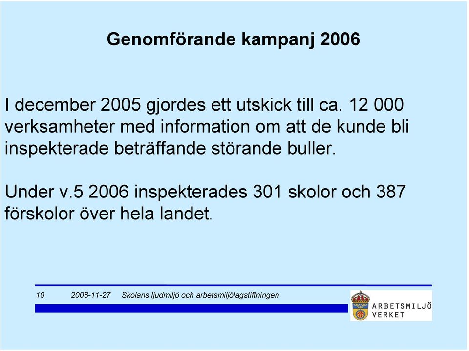 12 000 verksamheter med information om att de kunde bli