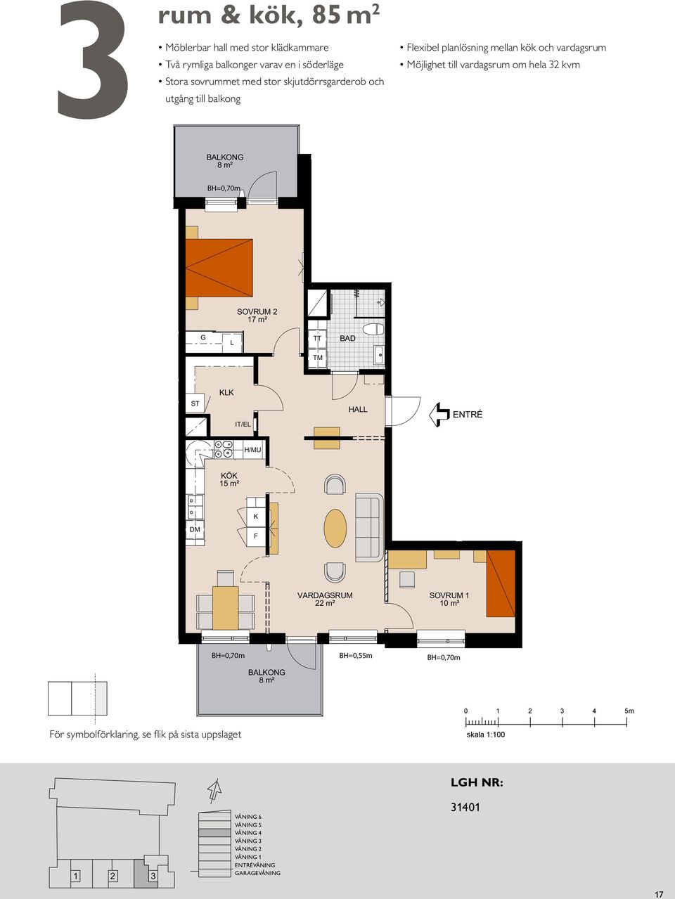 VARDASRUM 22 m² VARDASRUM 22 m² 10 m² 10 m² BAON BAON BH=0,55m BH=0,55m 0 4 5m ör symbolförklaring, se flik på sista uppslaget PAN 16, 6 TR PAN 15, 5 TR PAN 14, 4 TR PAN 13, 3 TR PAN 12, 2 TR PAN 11,