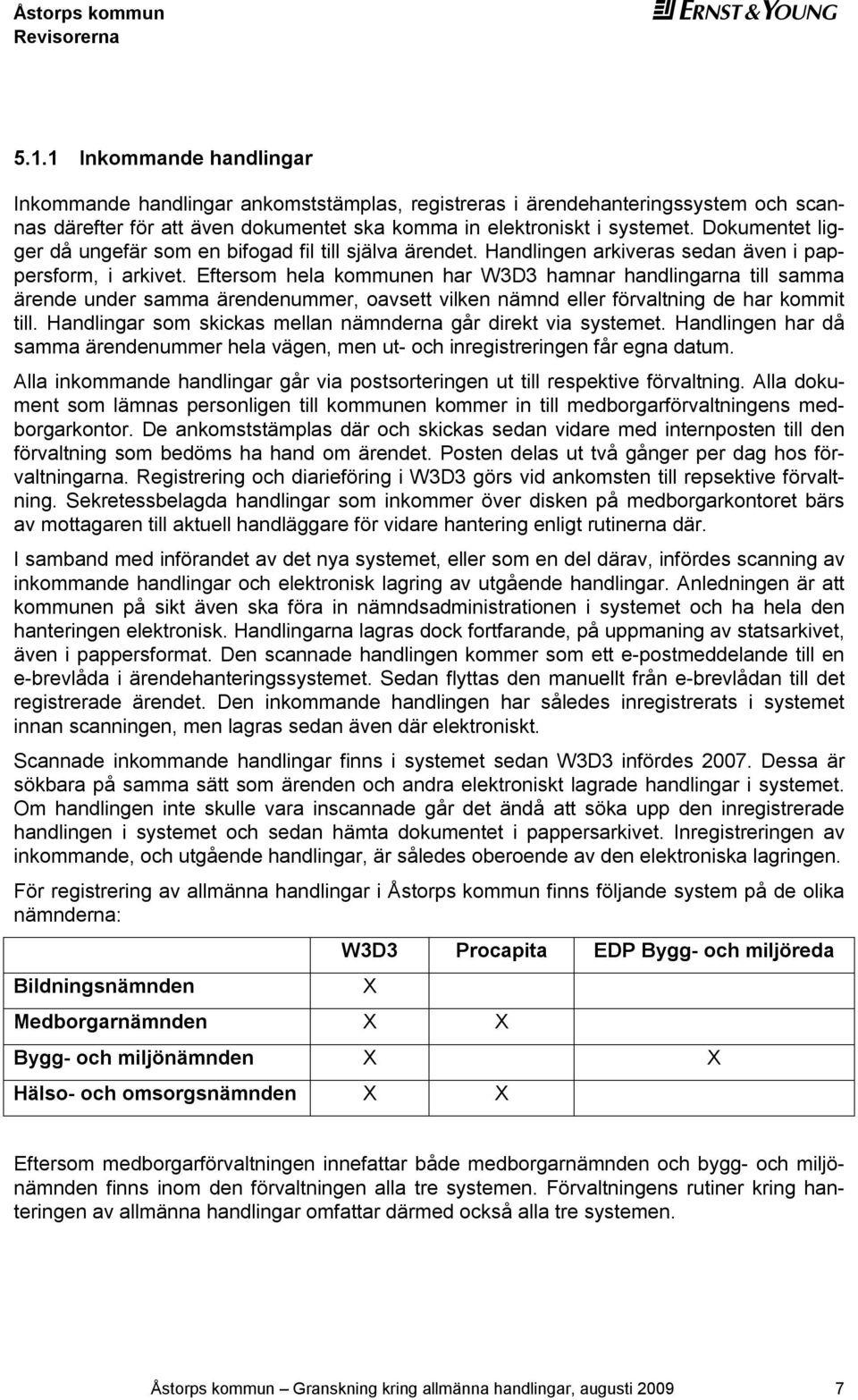 Eftersom hela kommunen har W3D3 hamnar handlingarna till samma ärende under samma ärendenummer, oavsett vilken nämnd eller förvaltning de har kommit till.