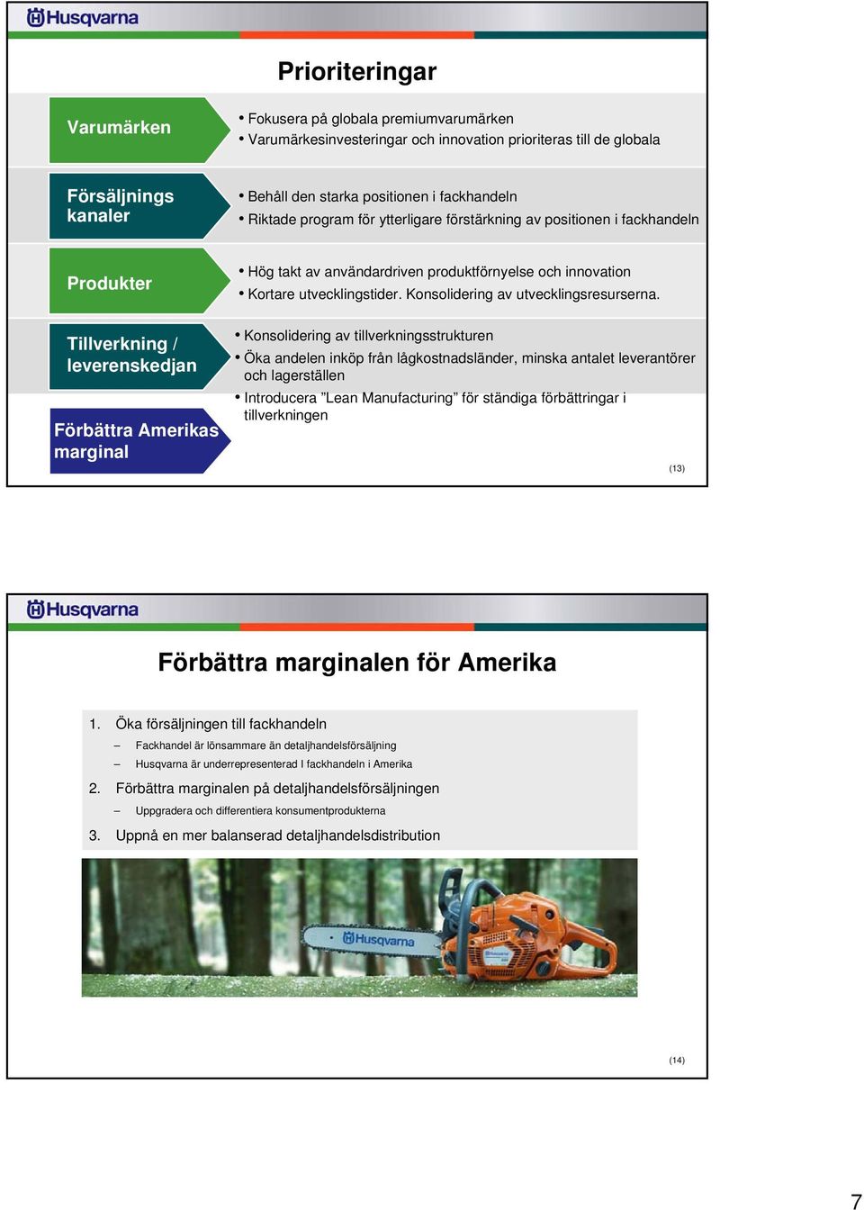 Konsolidering av utvecklingsresurserna.