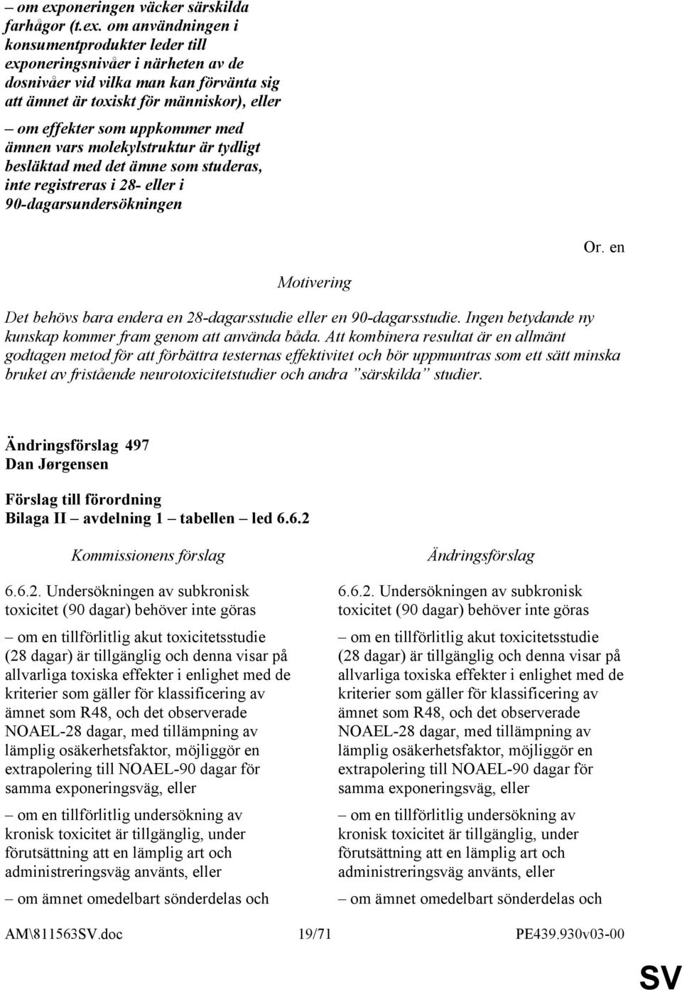 om användningen i konsumentprodukter leder till exponeringsnivåer i närheten av de dosnivåer vid vilka man kan förvänta sig att ämnet är toxiskt för människor), eller om effekter som uppkommer med