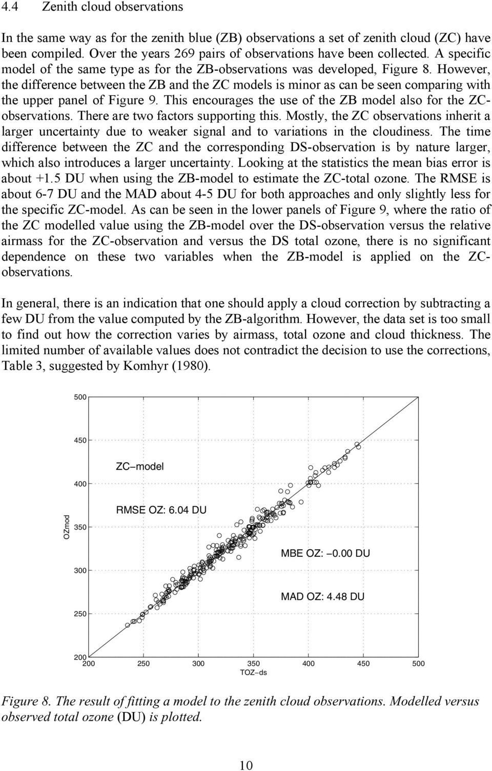 However, the difference between the ZB and the ZC models is minor as can be seen comparing with the upper panel of Figure 9. This encourages the use of the ZB model also for the ZCobservations.