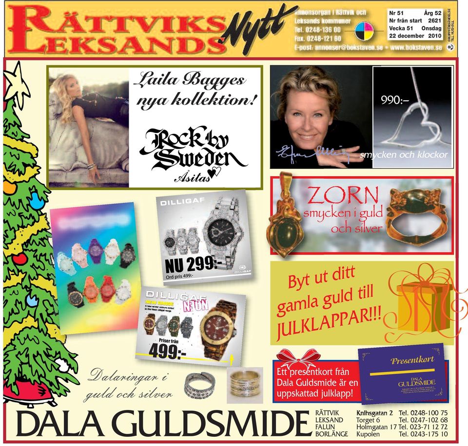 !! Ett presentkort från Dala Guldsmide är en uppskattad julklapp!