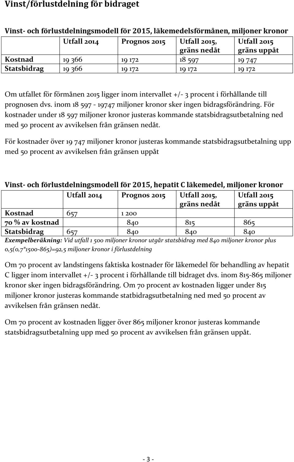 inom 18 597-19747 miljoner kronor sker ingen bidragsförändring.