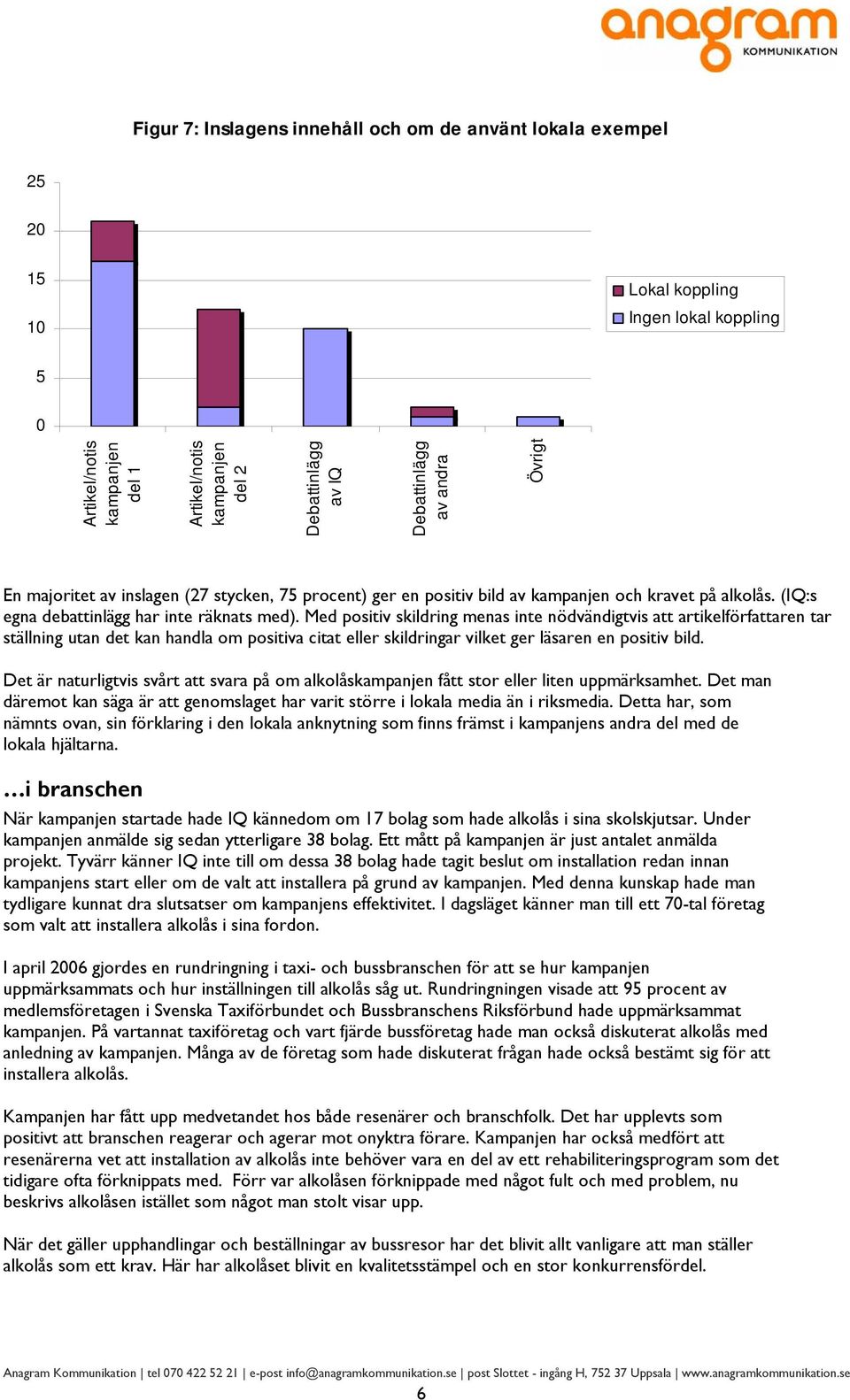 Med positiv skildring menas inte nödvändigtvis att artikelförfattaren tar ställning utan det kan handla om positiva citat eller skildringar vilket ger läsaren en positiv bild.