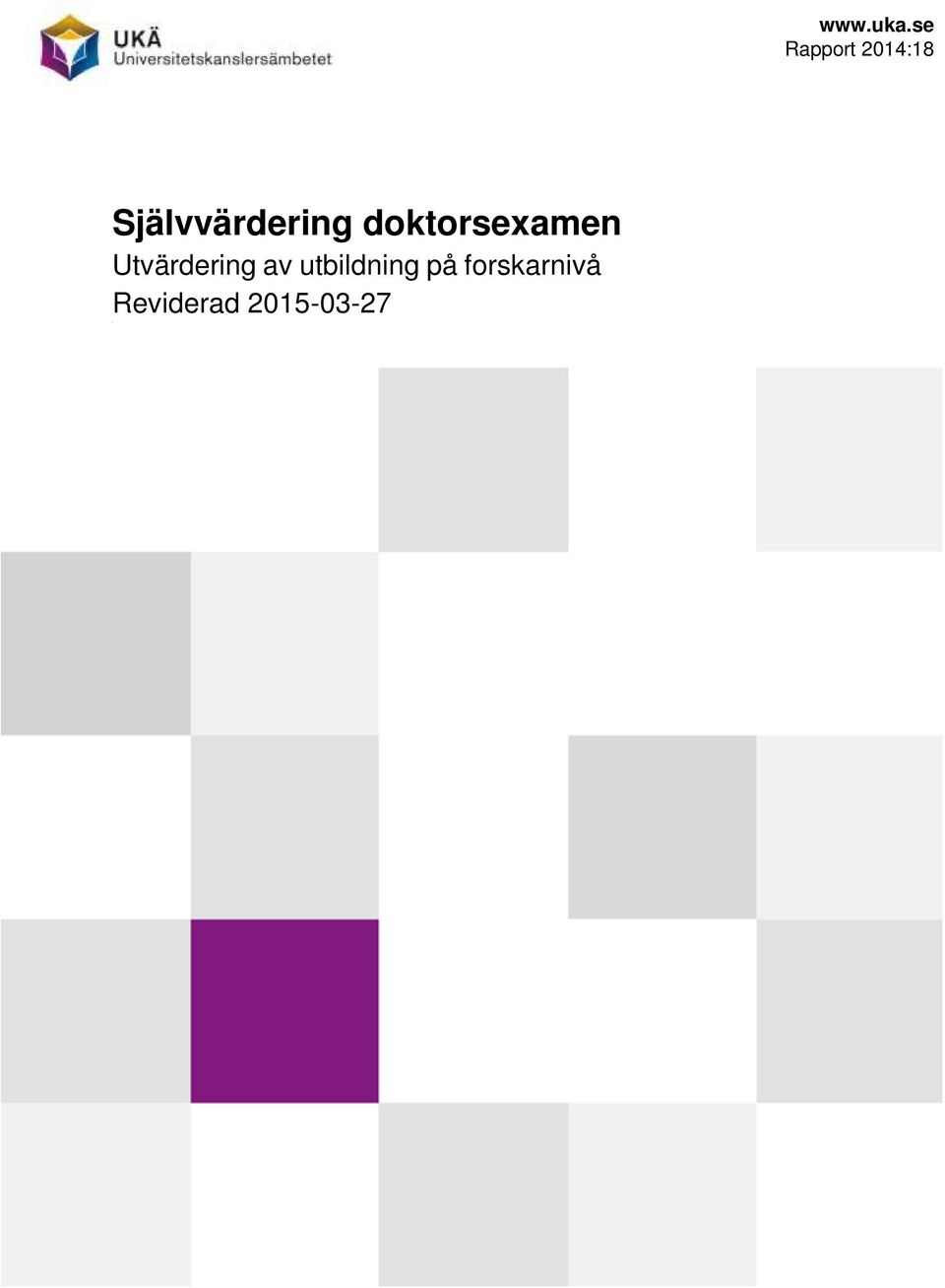 Självvärdering doktorsexamen