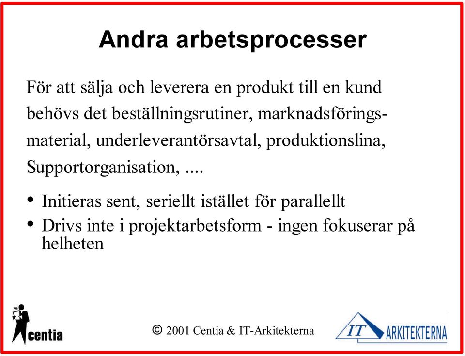 underleverantörsavtal, produktionslina, Supportorganisation,.