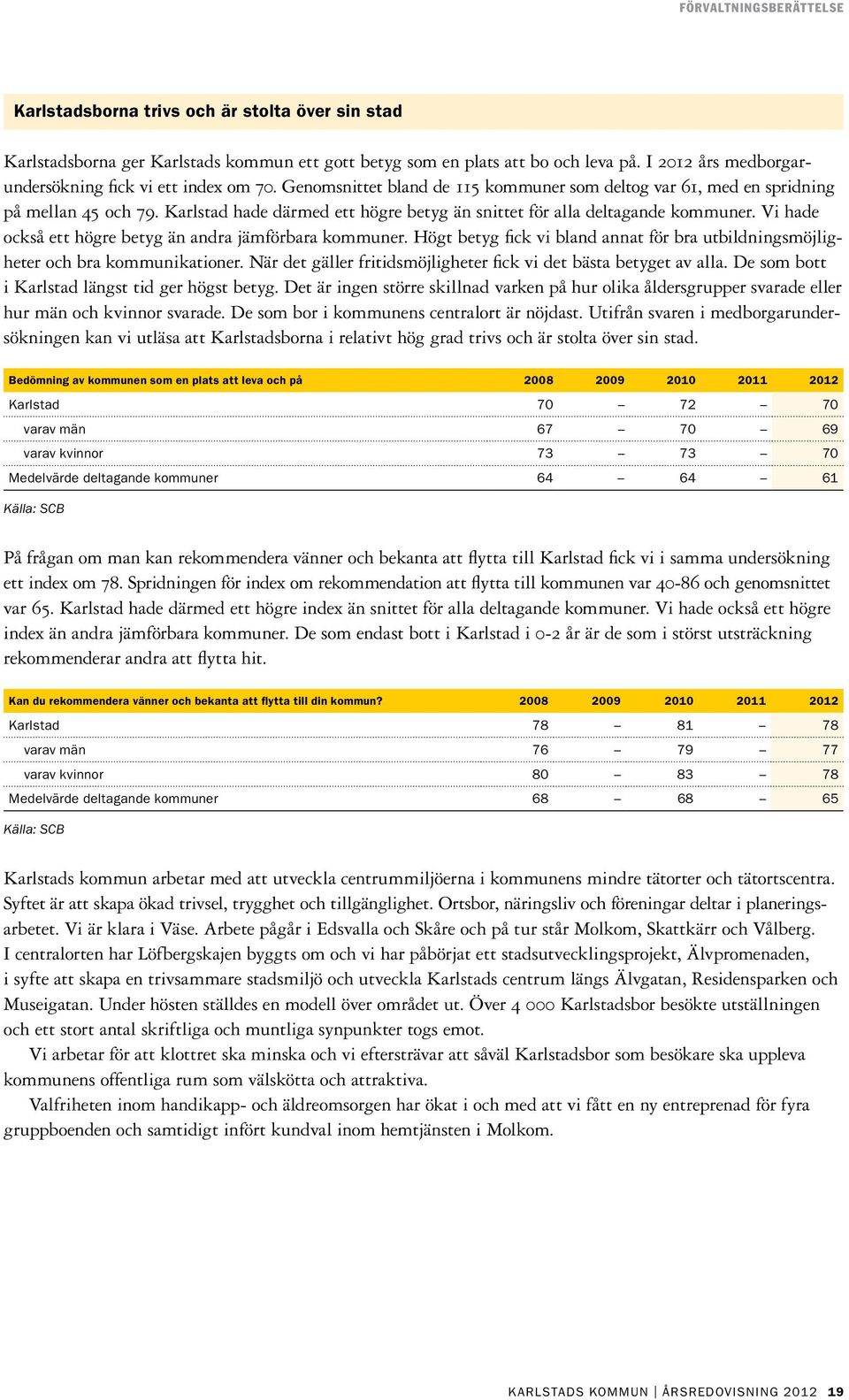 Vi hade också ett högre betyg än andra jämförbara kommuner. Högt betyg fick vi bland annat för bra utbildningsmöjligheter och bra kommunikationer.