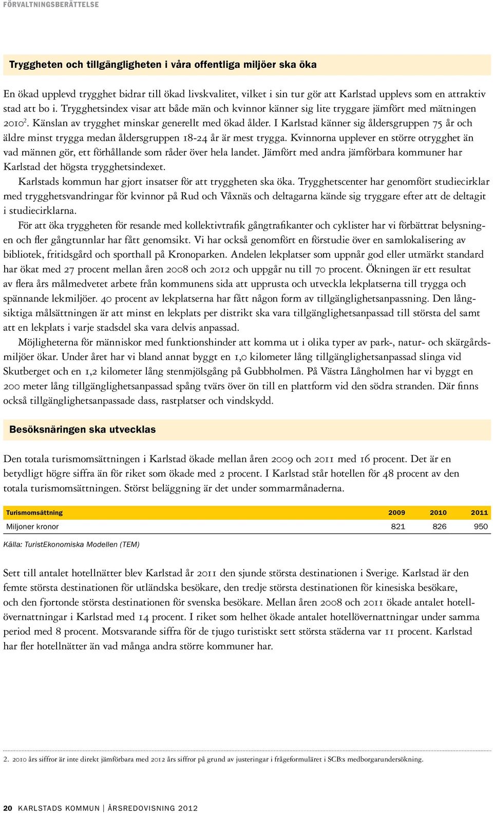 I Karlstad känner sig åldersgruppen 75 år och äldre minst trygga medan åldersgruppen 18-24 år är mest trygga.