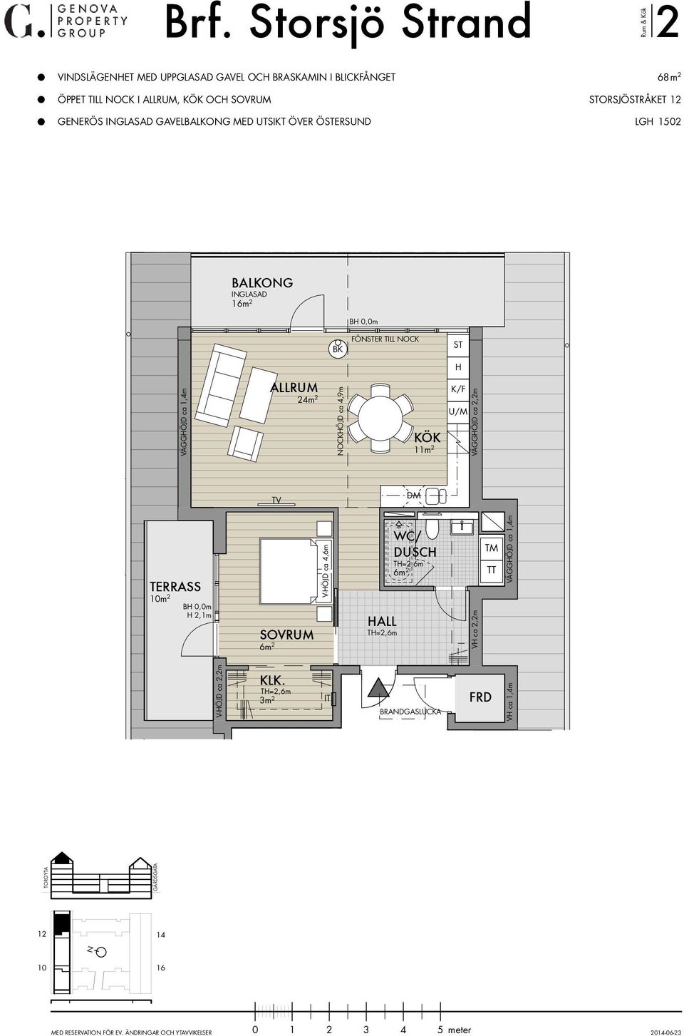 VÄÖJD ca 1,4m 2 NOCKÖJD ca 4,9m 11m 2 VÄÖJD ca 2,2m TERRASS m 2 2,1m SOVRUM V-ÖJD ca 4,6m