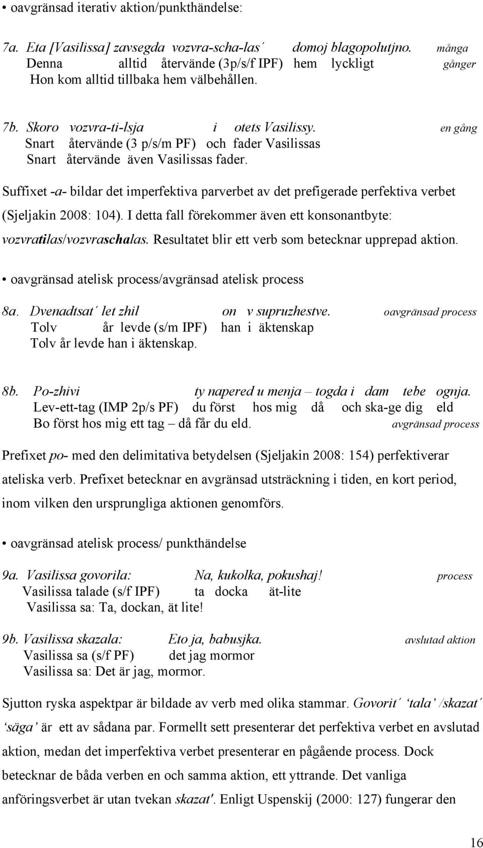 Hur presenteras aktion i ryskan och svenskan? - PDF Gratis nedladdning