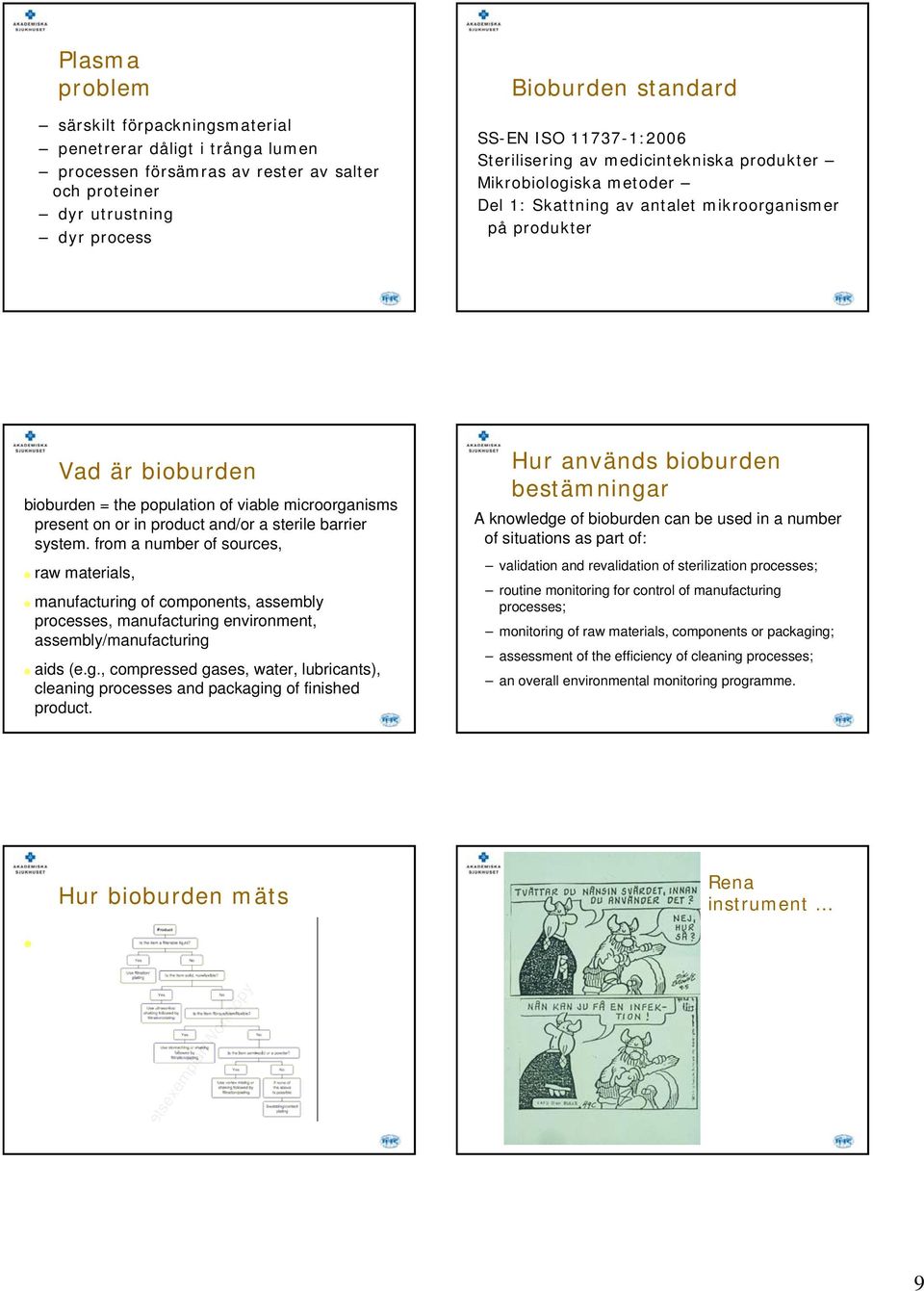 microorganisms present on or in product and/or a sterile barrier system.