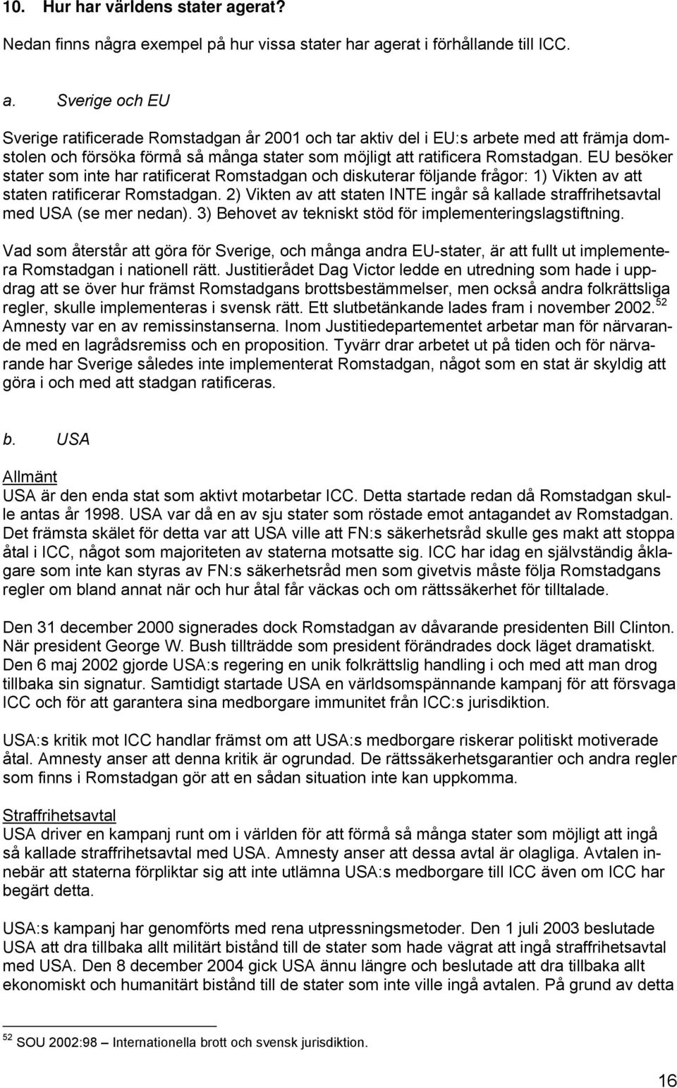 erat i förhållande till ICC. a.