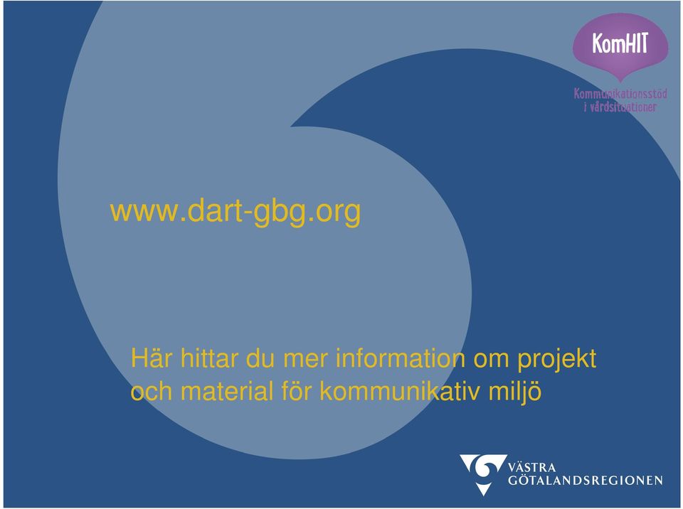 information om projekt