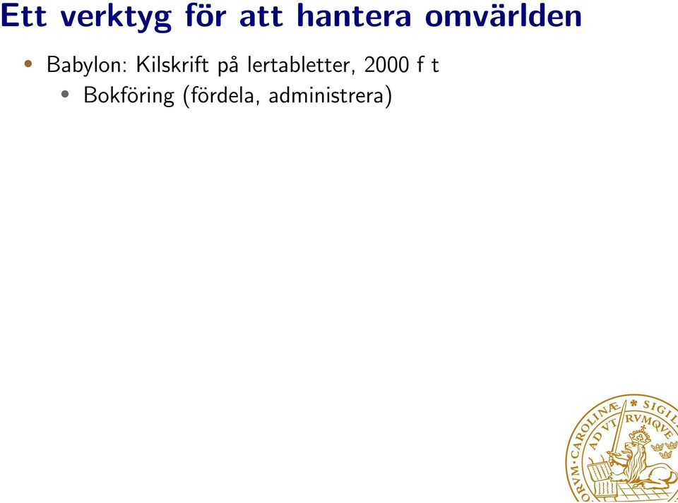 på lertabletter, 2000 f t