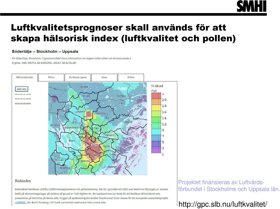 Projektet finansieras av Luftvårdsförbundet i