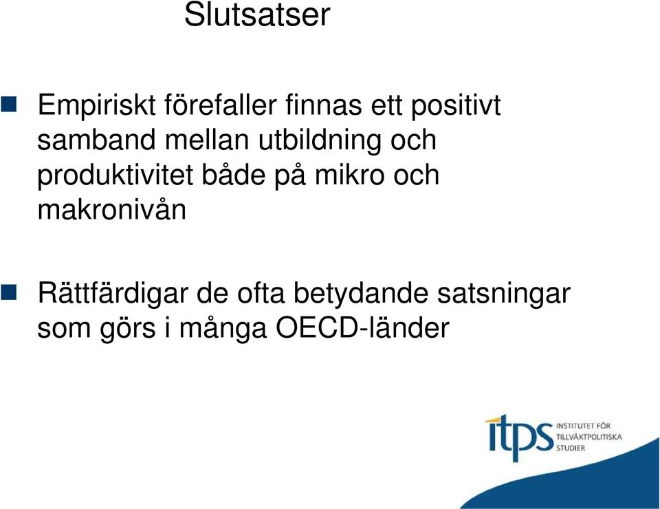 produktivitet både på mikro och makronivån