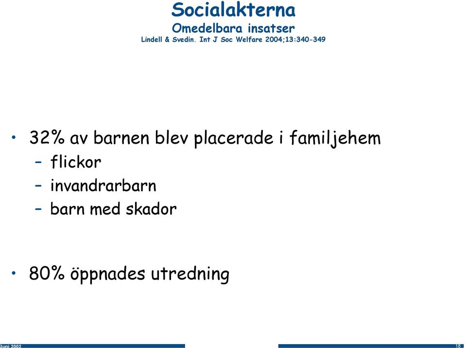 Int J Soc Welfare 2004;13:340-349 18 32% av