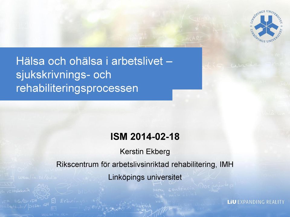 ISM 2014-02-18 Kerstin Ekberg Rikscentrum för