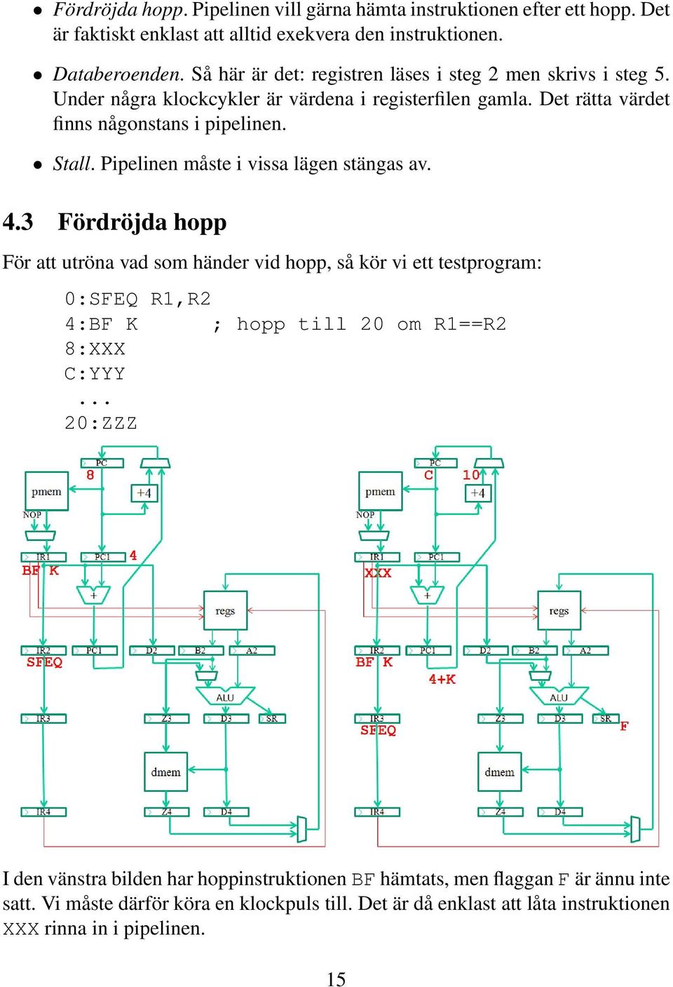 Pipelinen måste i vissa lägen stängas av. 4.