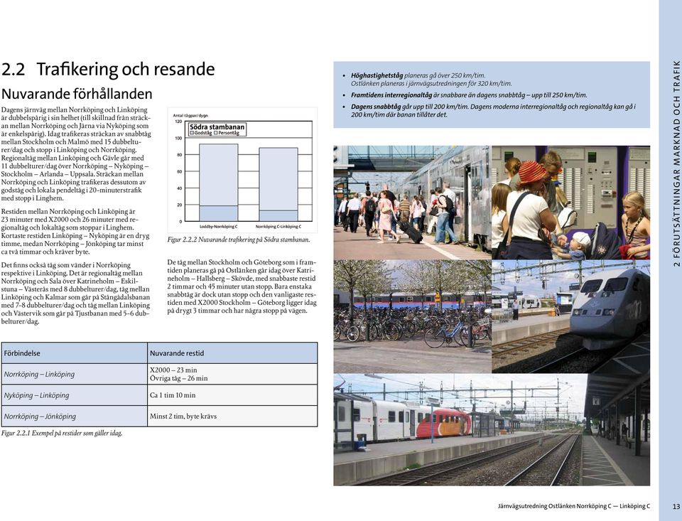 Regionaltåg mellan Linköping och Gävle går med 11 dubbelturer/dag över Norrköping Nyköping Stockholm Arlanda Uppsala.