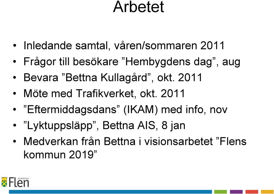 2011 Möte med Trafikverket, okt.