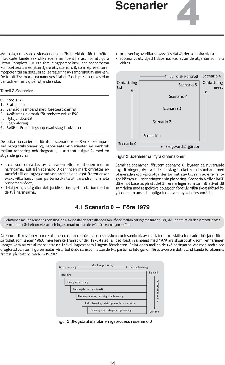 marken. De totalt 7 scenarierna namnges i tabell 2 och presenteras sedan var och en för sig på följande sidor. Tabell 2 Scenarier 0. Före 1979 1. Status quo 2. Samråd i samband med företagstaxering 3.