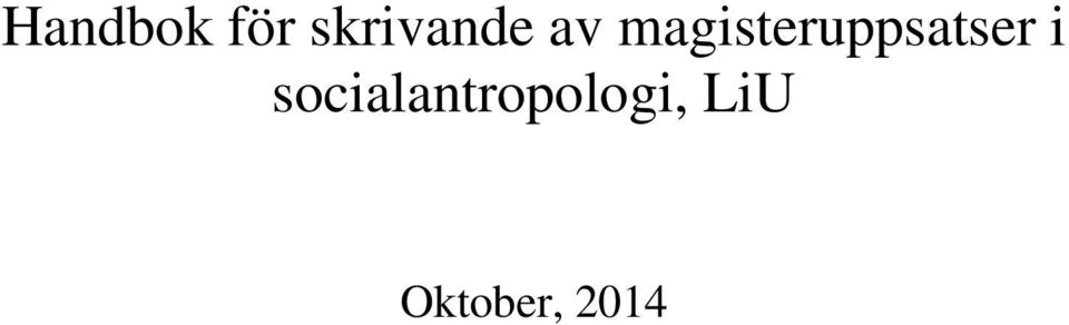 magisteruppsatser i