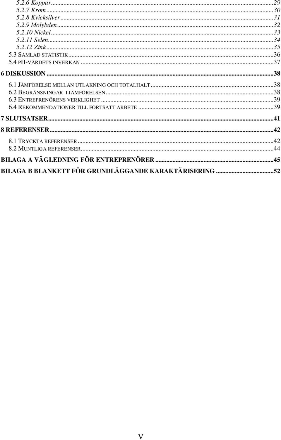 .. 38 6.3 ENTREPRENÖRENS VERKLIGHET... 39 6.4 REKOMMENDATIONER TILL FORTSATT ARBETE... 39 7 SLUTSATSER... 41 8 REFERENSER... 42 8.